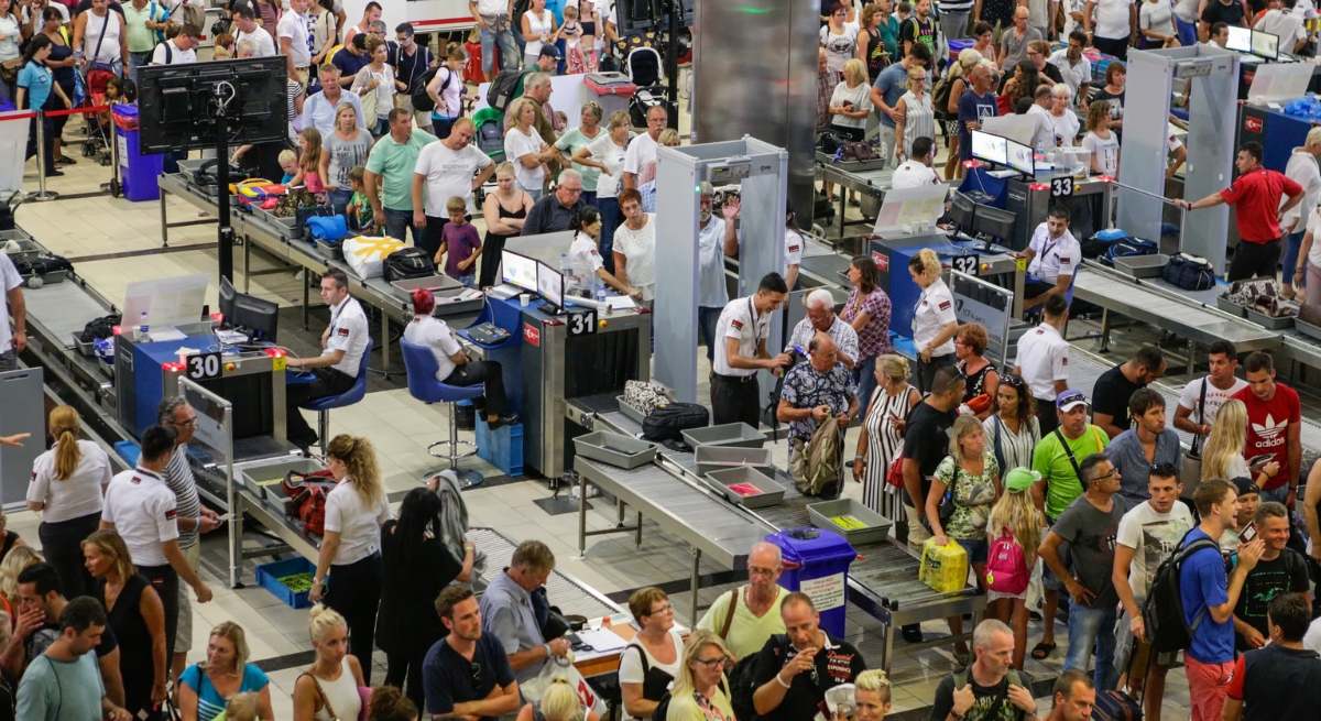 Colas en el aeropuerto