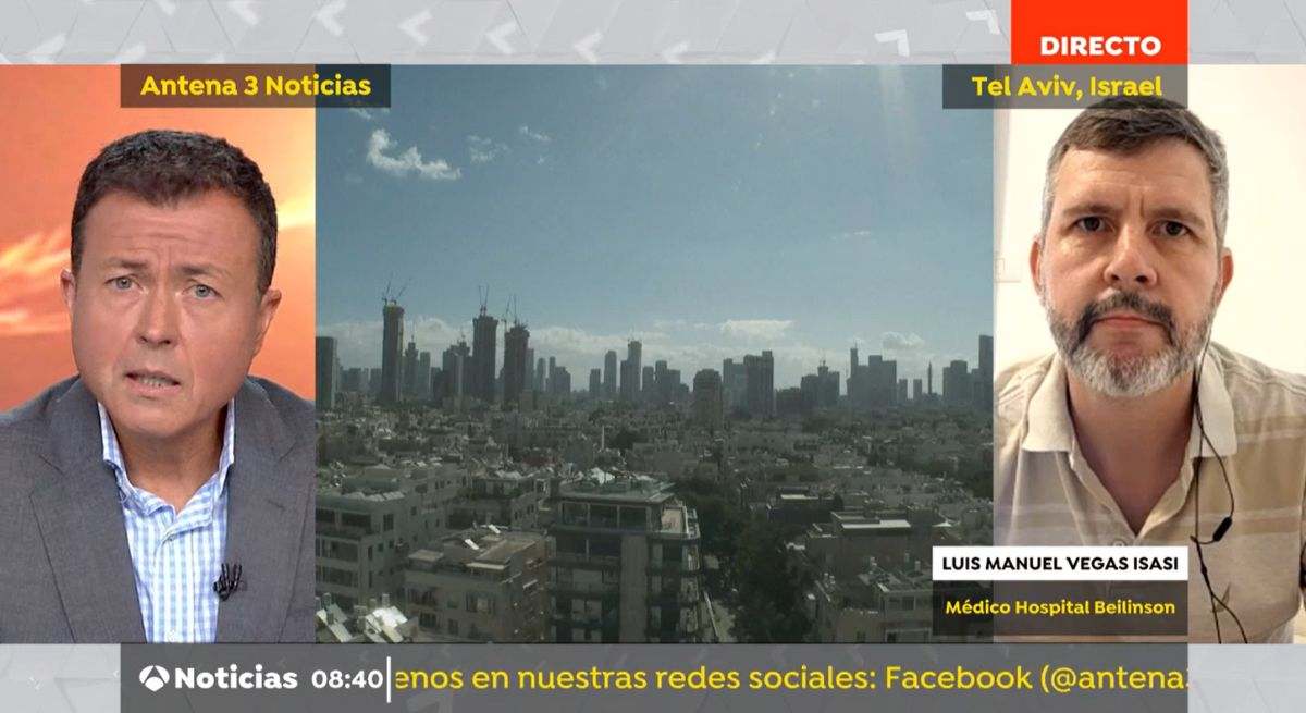 Un médico español residente en Israel habla con Antena 3