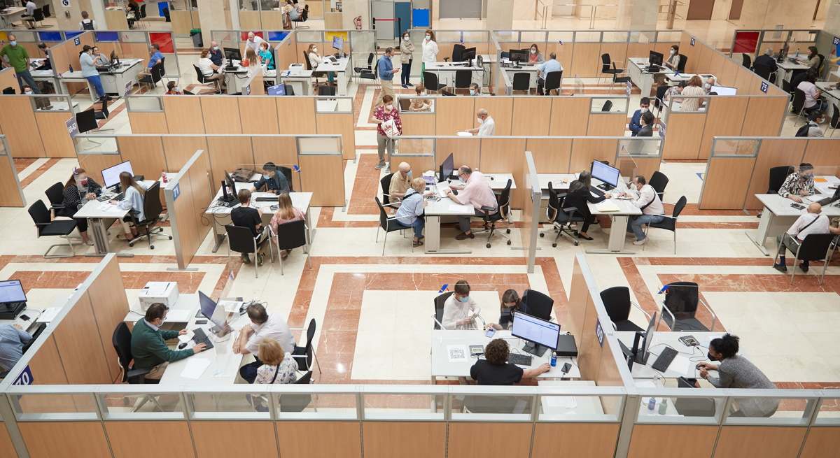 Imagen de recurso de una oficina de la Agencia Tributaria. Foto: EP.