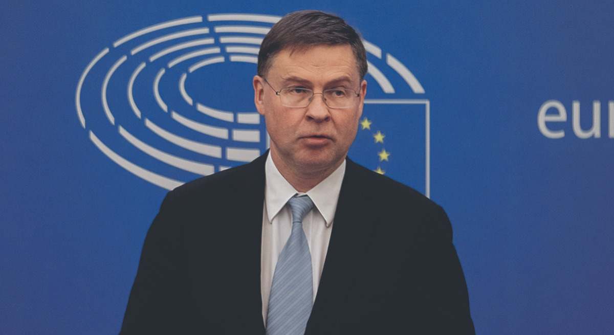 El comisario europeo de Economía, Vladis Dombrovskis