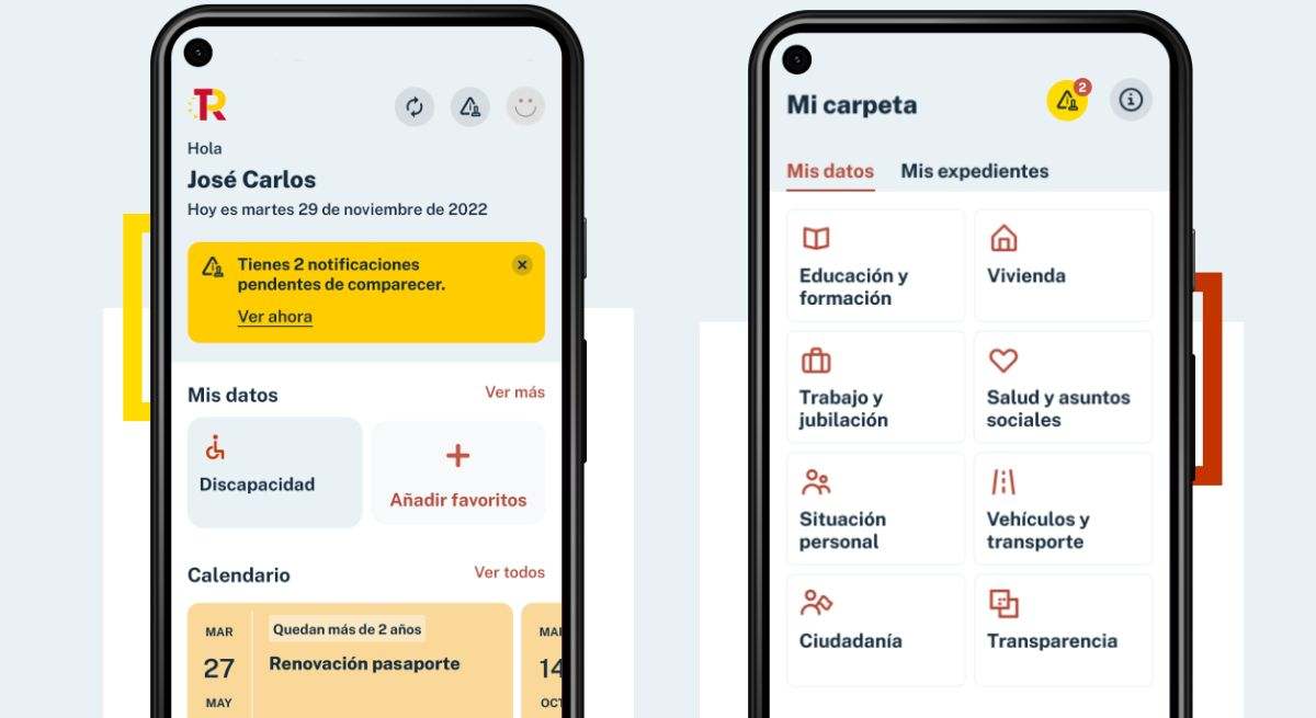Novedades en la app de Mi Carpeta Ciudadana