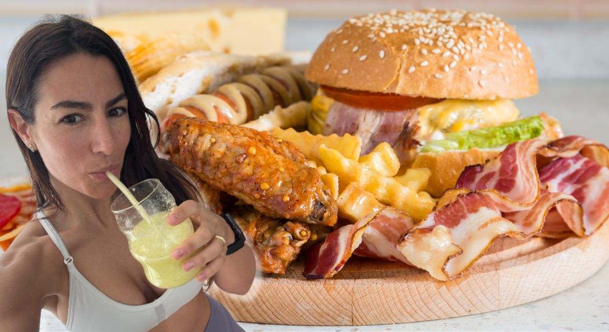 Cristina Segura, nutricionista, junto con un plato de comida ultraprocesada