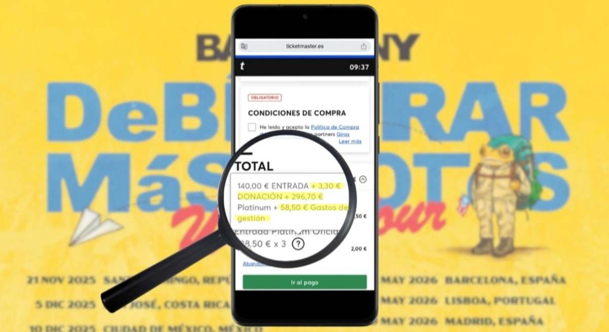 Ticketmaster en el punto de mira tras la denuncia de la OCU.