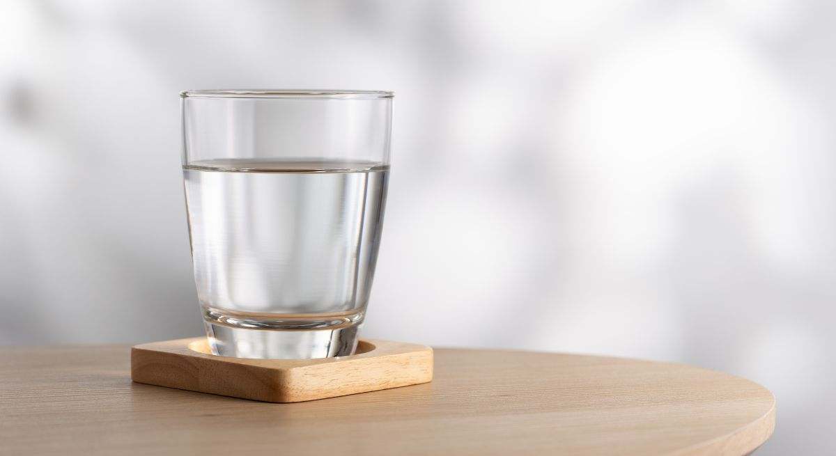 Un vaso de agua