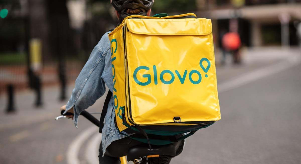 Un repartidor de Glovo