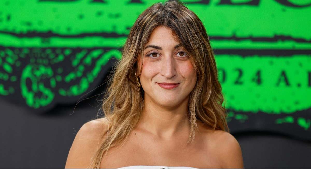 La cómica posando en un photocall