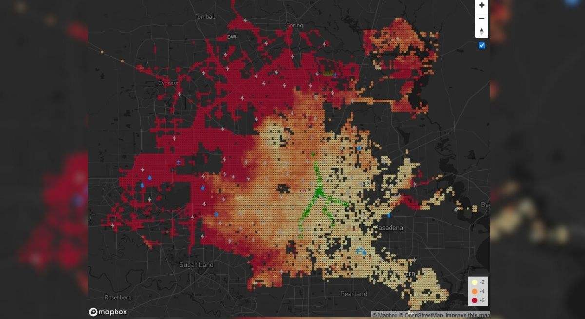 Infografía: los colores más cálidos indican un hundimiento mayor. / Foto: EP