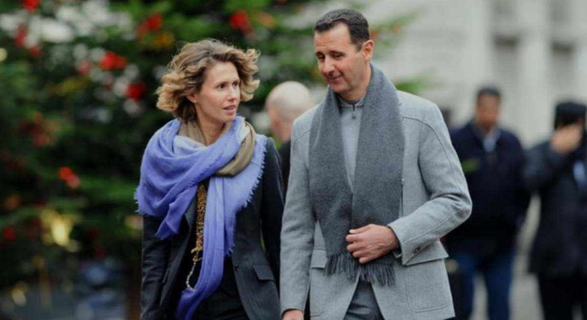 La esposa del derrocado líder sirio