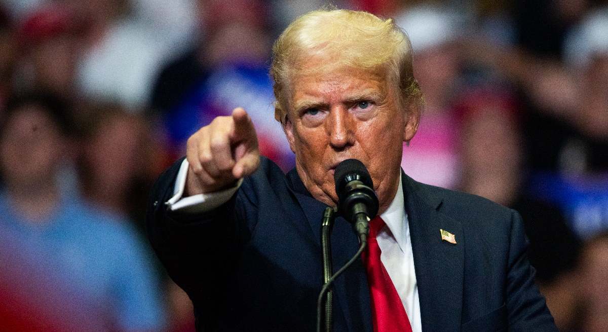 Donald Trump, en una fotografía de la campaña electoral. Foto: EP.
