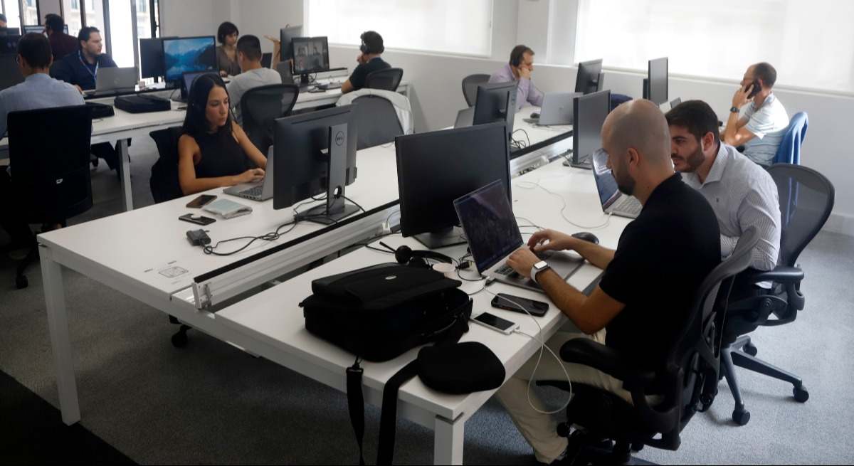Empleados de una empresa tecnológica andaluza.
