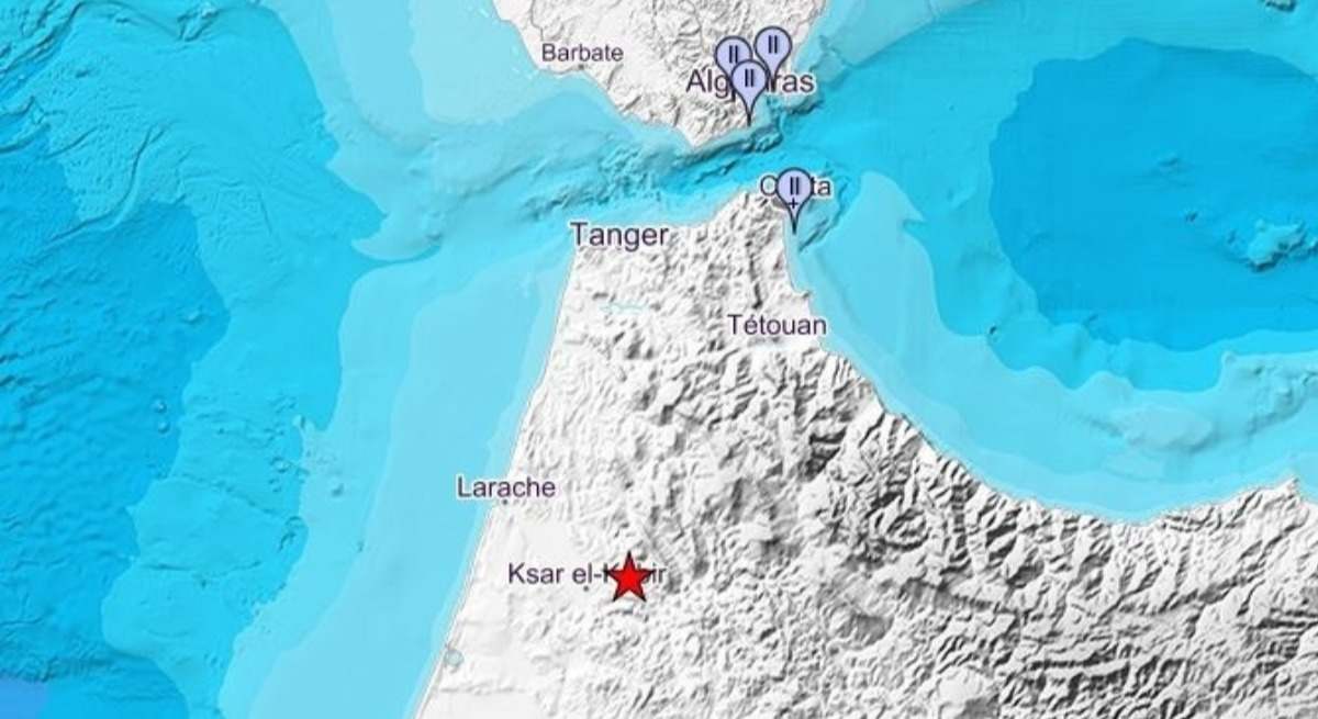 Terremoto en Tánger. / Foto: Instituto Geográfico Nacional.
