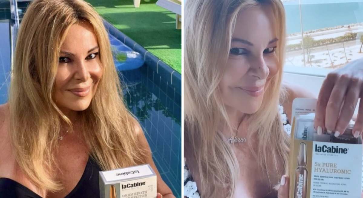 Ana Obregón muestra cremas de LaCabine