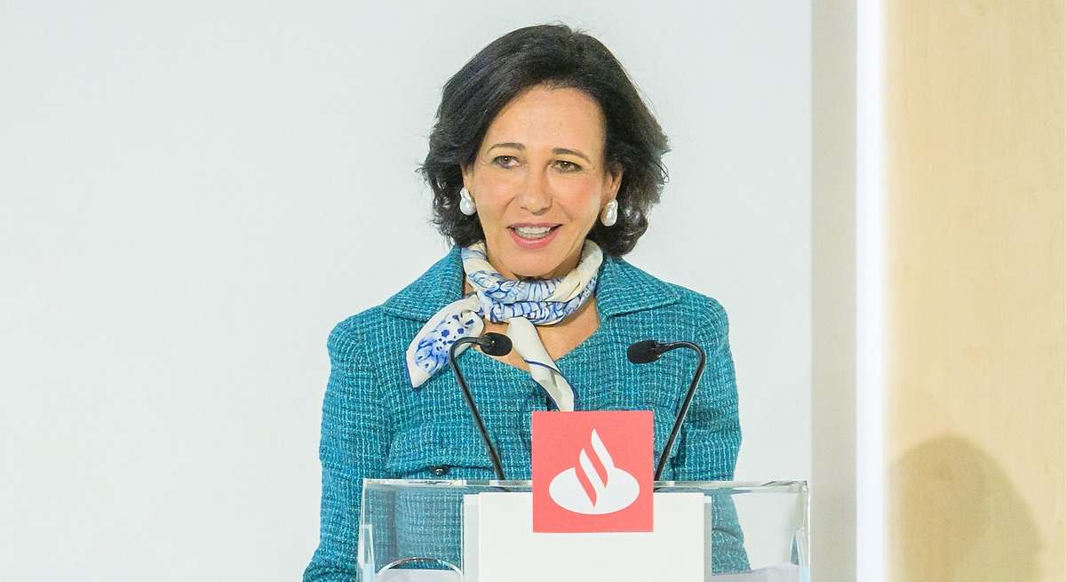La presidenta del Banco Santander, Ana Botín. EE