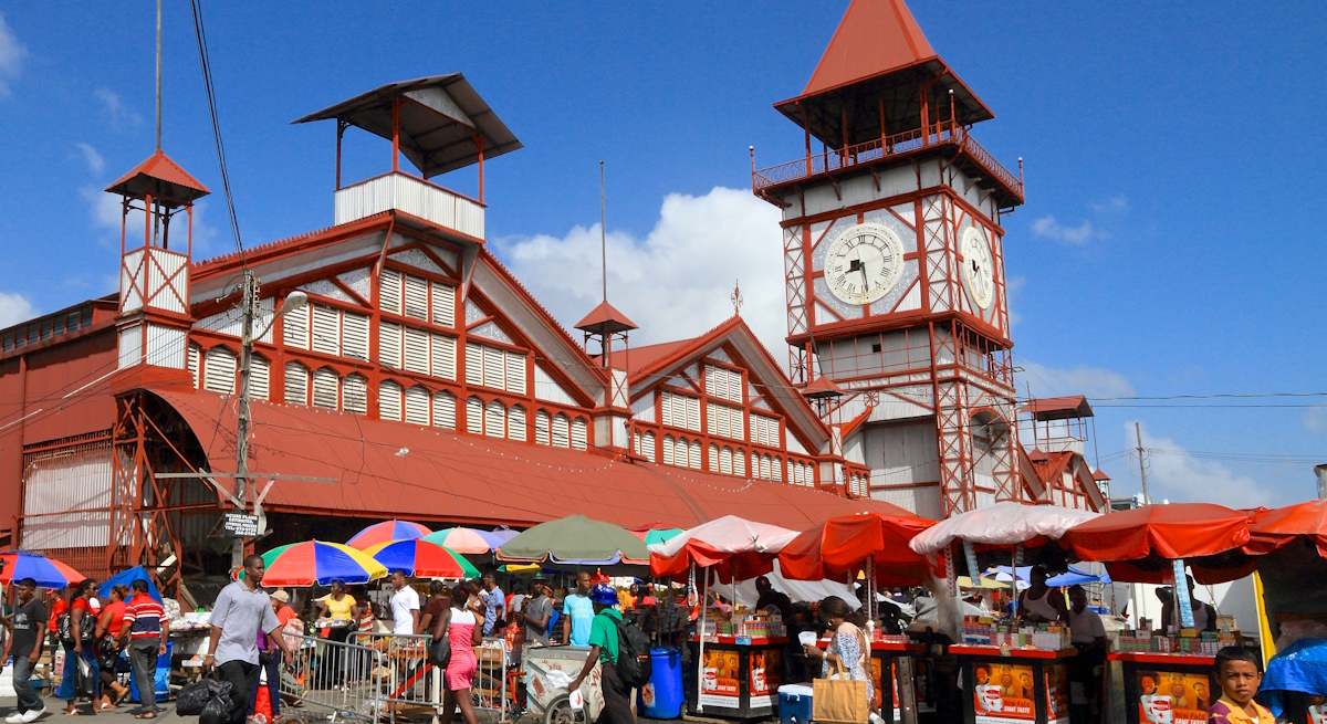 Guyana economía comercio plaza PIB