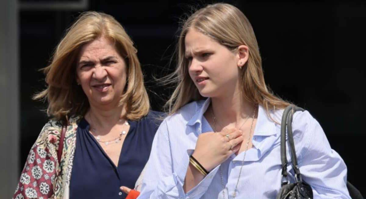 La infanta Cristina y su hija 