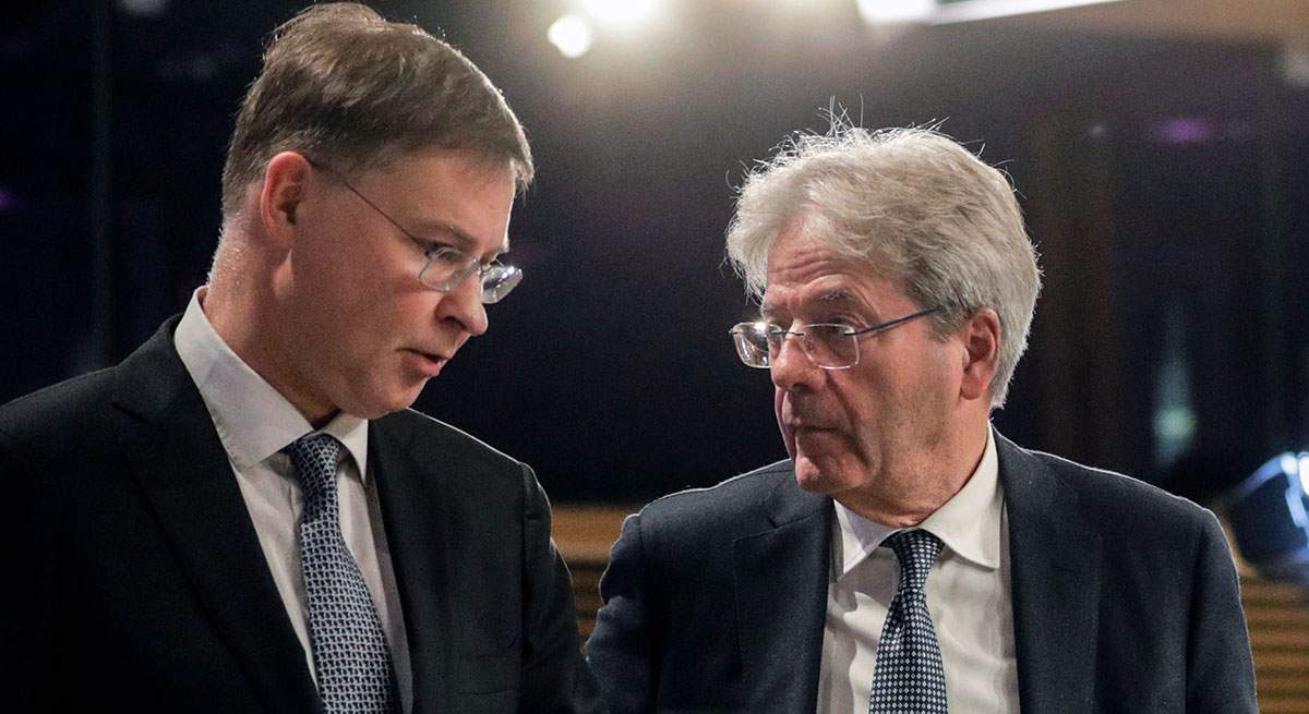 Dombrovskis y Gentiloni