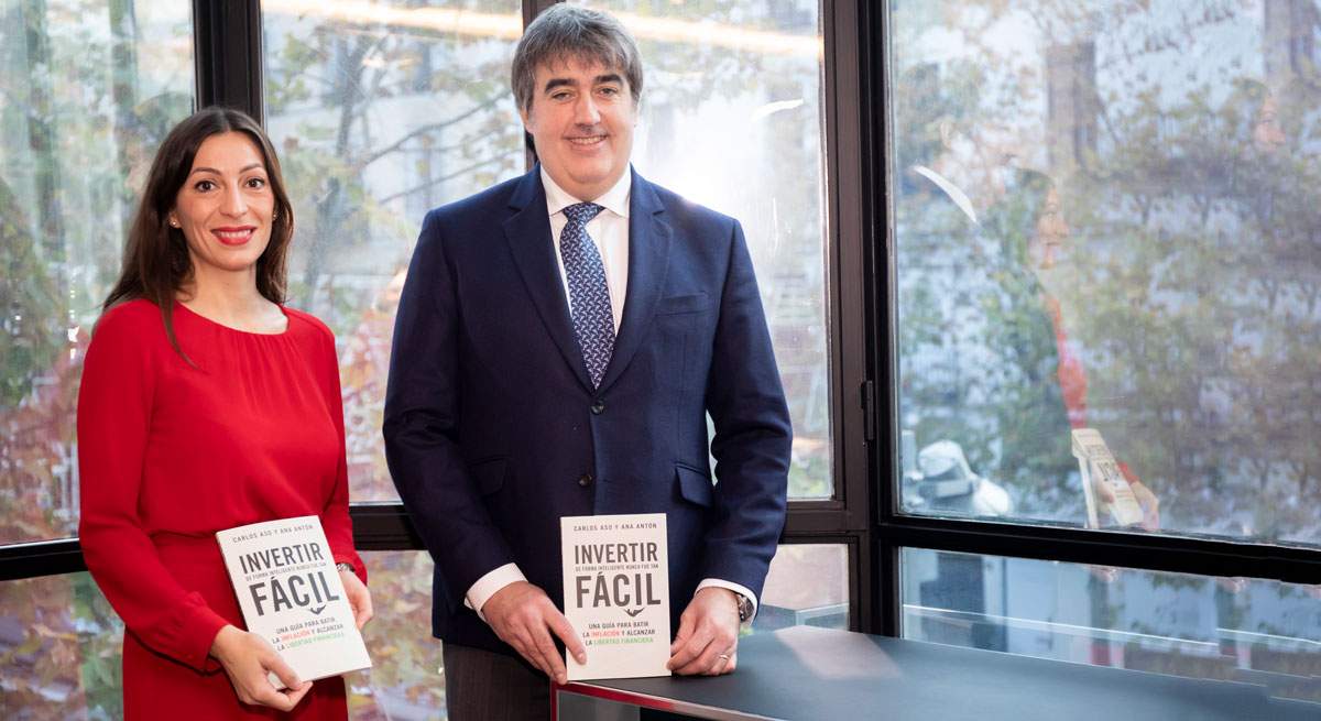 Ana Antn responsable de comunicacin de MyInvestor y Carlos Aso CEO de Andbank