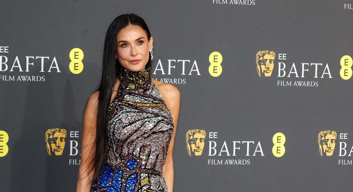 Demi Moore en la celebración de los premios BAFTA.