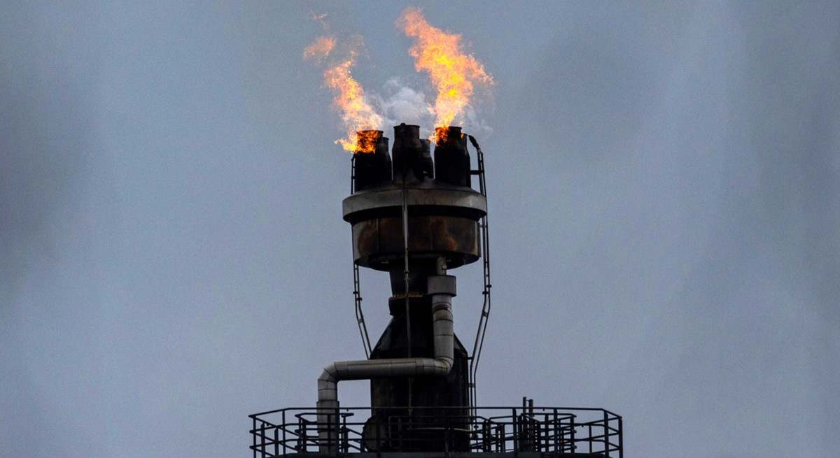 Quema de gas residual Bloomberg