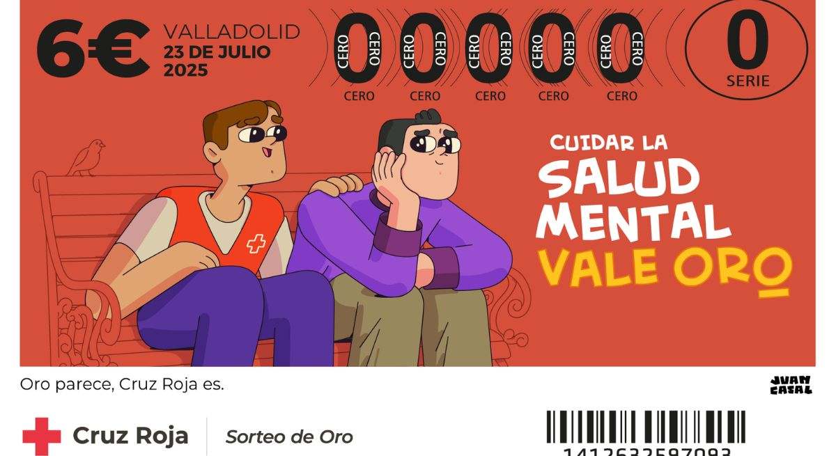 Boleto del Sorteo de la Cruz Roja. / Foto: Cruz Roja