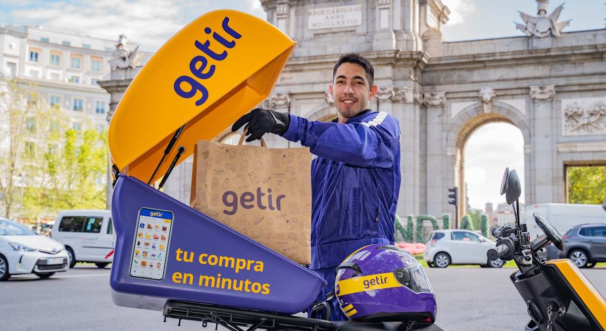 Repartidor de Getir. Foto: Europa Press