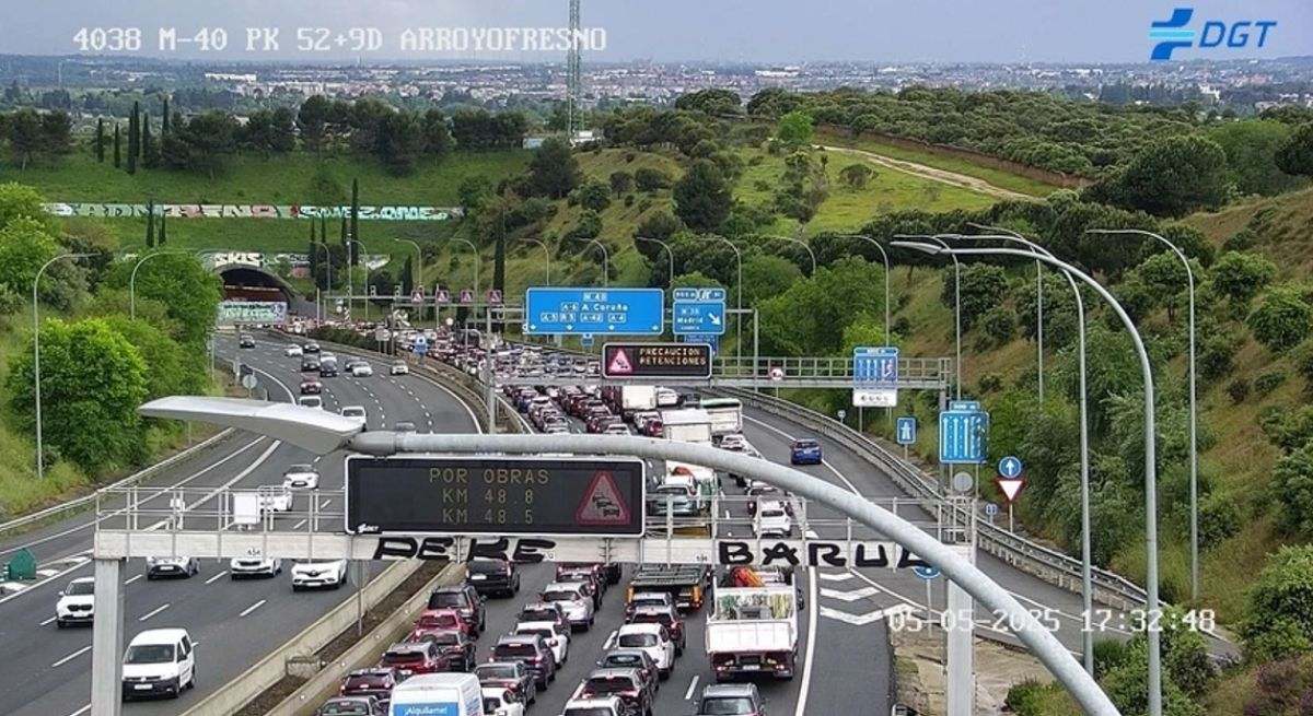 Incidente grave en M-40, Madrid