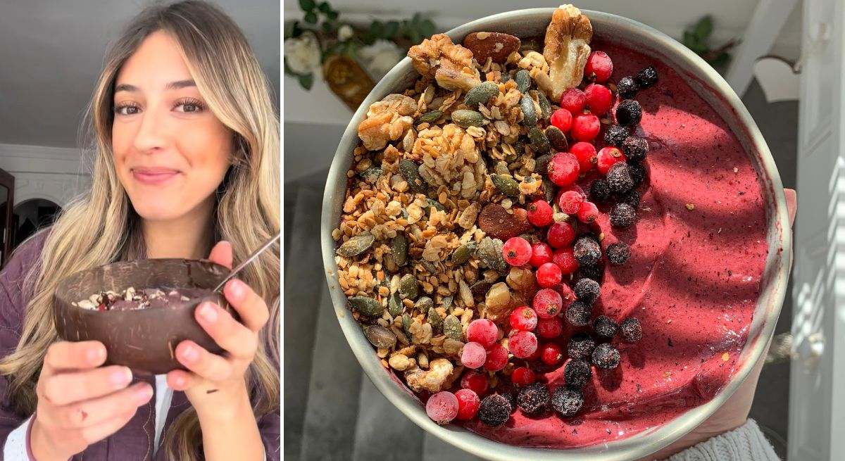 Una nutricionista y un bowl de açai