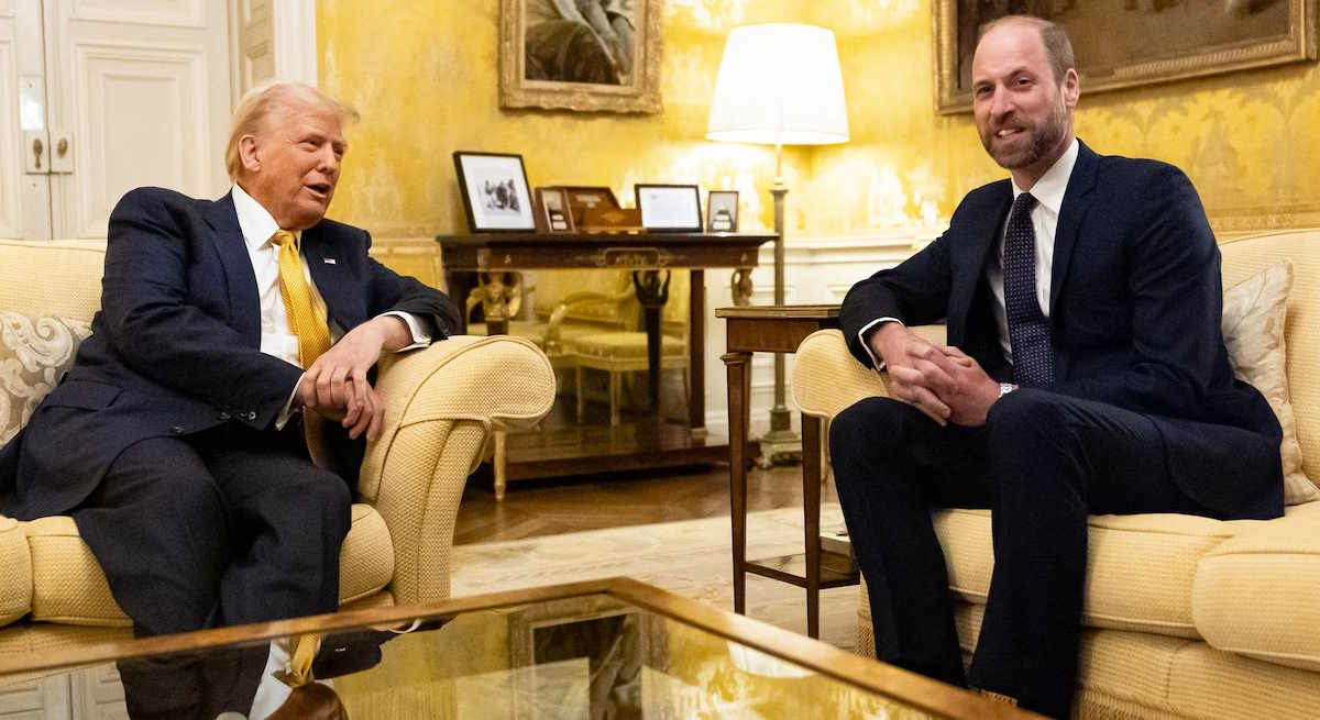 Trump y el príncipe Guillermo en París