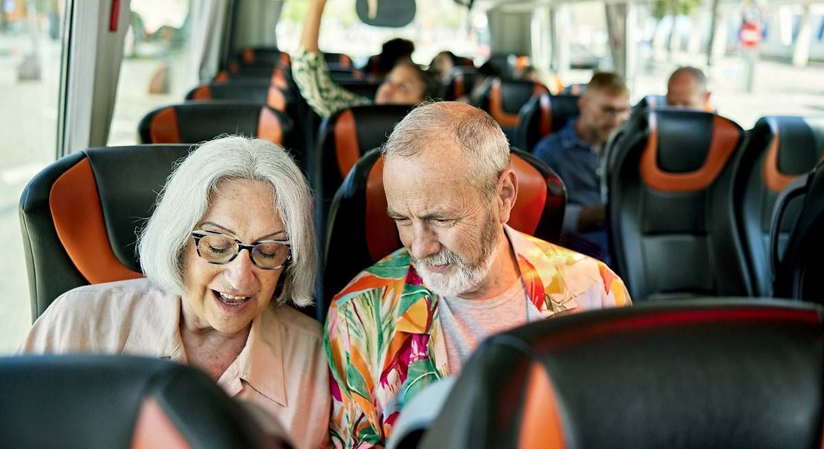 viajeros en un autbús