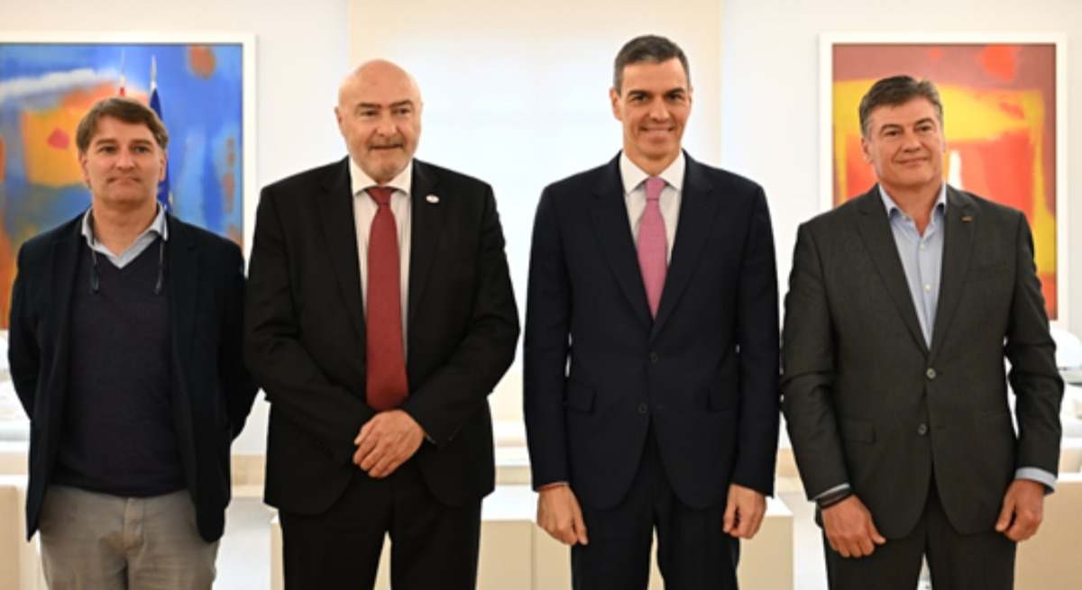 El presidente de Conpymes, el presidente del Gobierno y el presidente de Pimec.