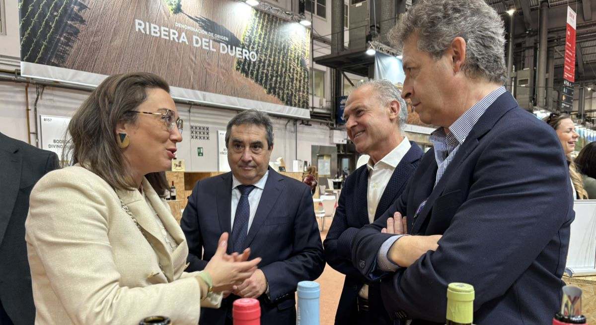 La consejera María González Corral en la Barcelona Wine Week
