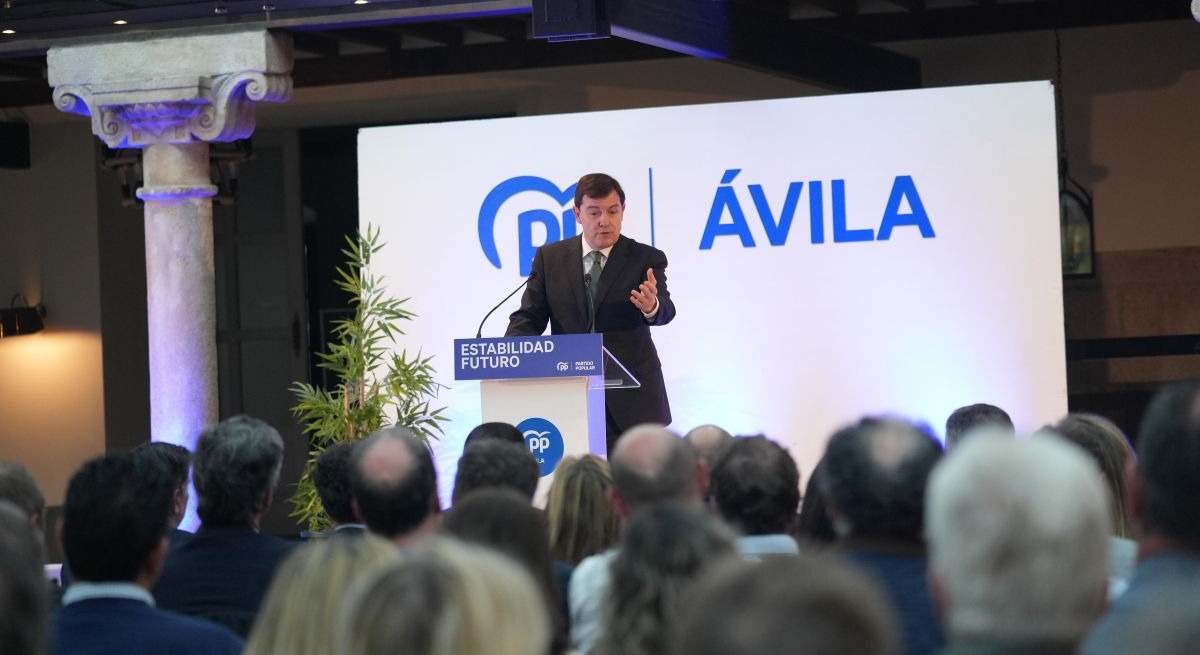 Mañueco en acto del PP celebrado en Ávila