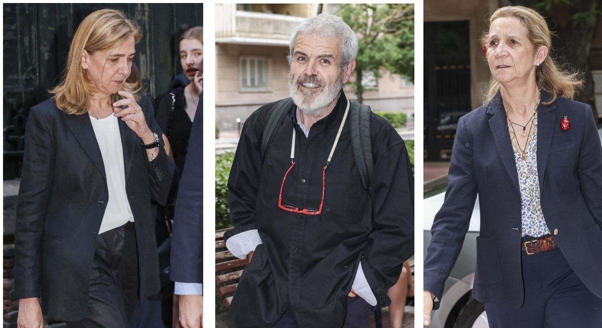 Lorenzo Caprile y las intantas Cristina y Elena