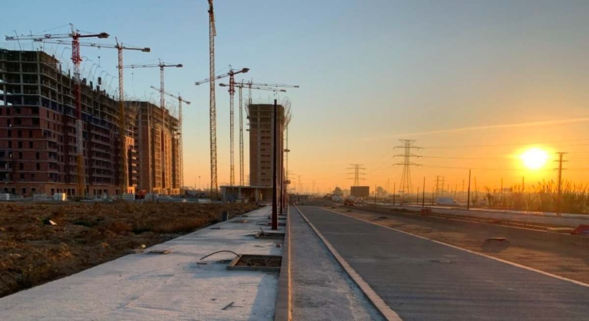 Viviendas en construcción.