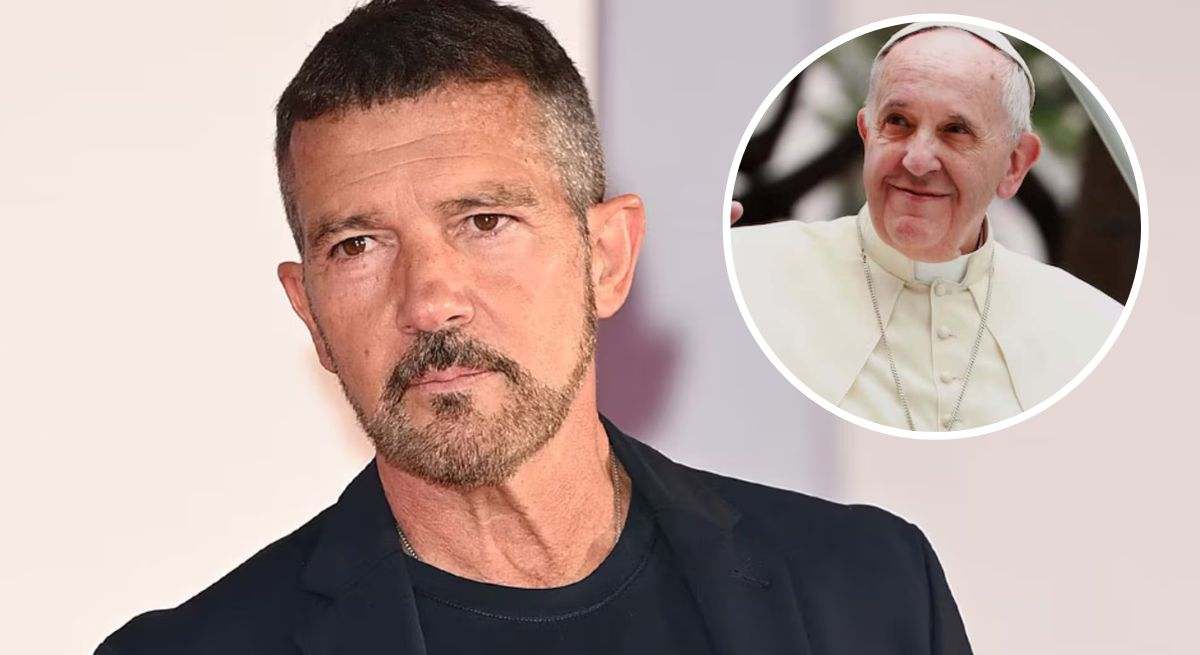 Banderas y el papa Francisco