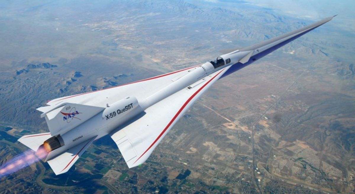 La NASA prueba por primera vez el avión supersónico X-59