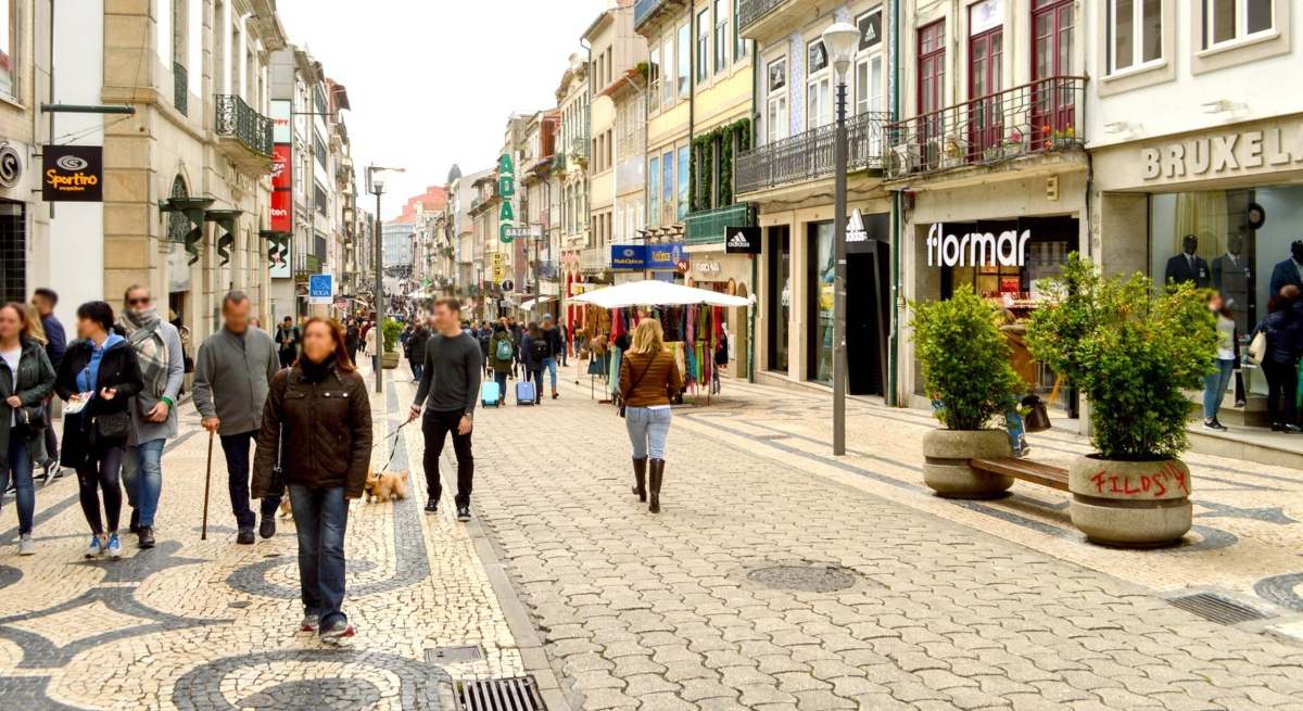 Una calle de Oporto