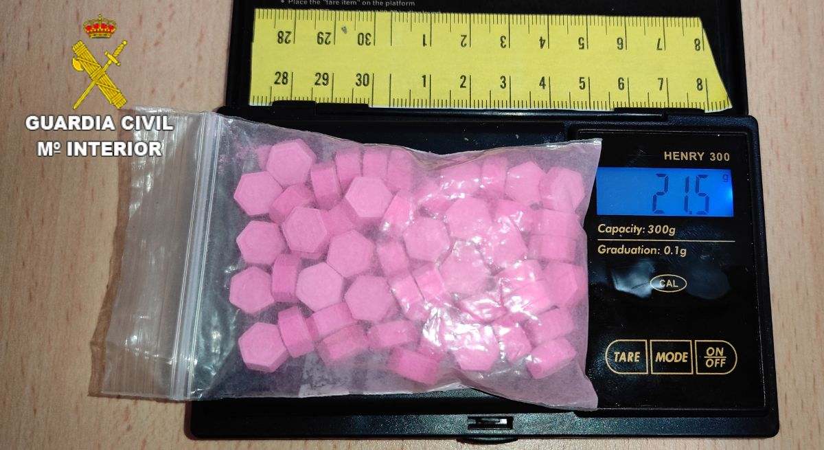 Bolsa con cocaína rosa o 'tusi'. / Foto: EP