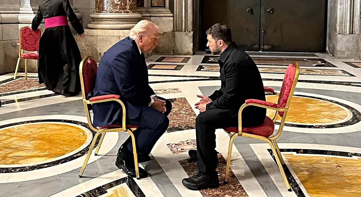 Zelenski y Trump en Roma /Ukranian Presidencial Office