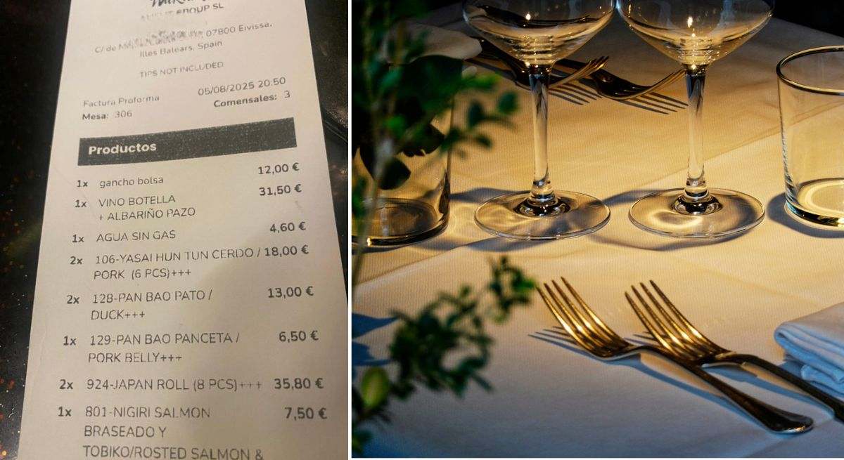 Organizaciones de consumidores denuncian a un restaurante de Ibiza que cobra 12 euros por colgar el bolso: "Declinamos su oferta, pero ante su insistencia..."