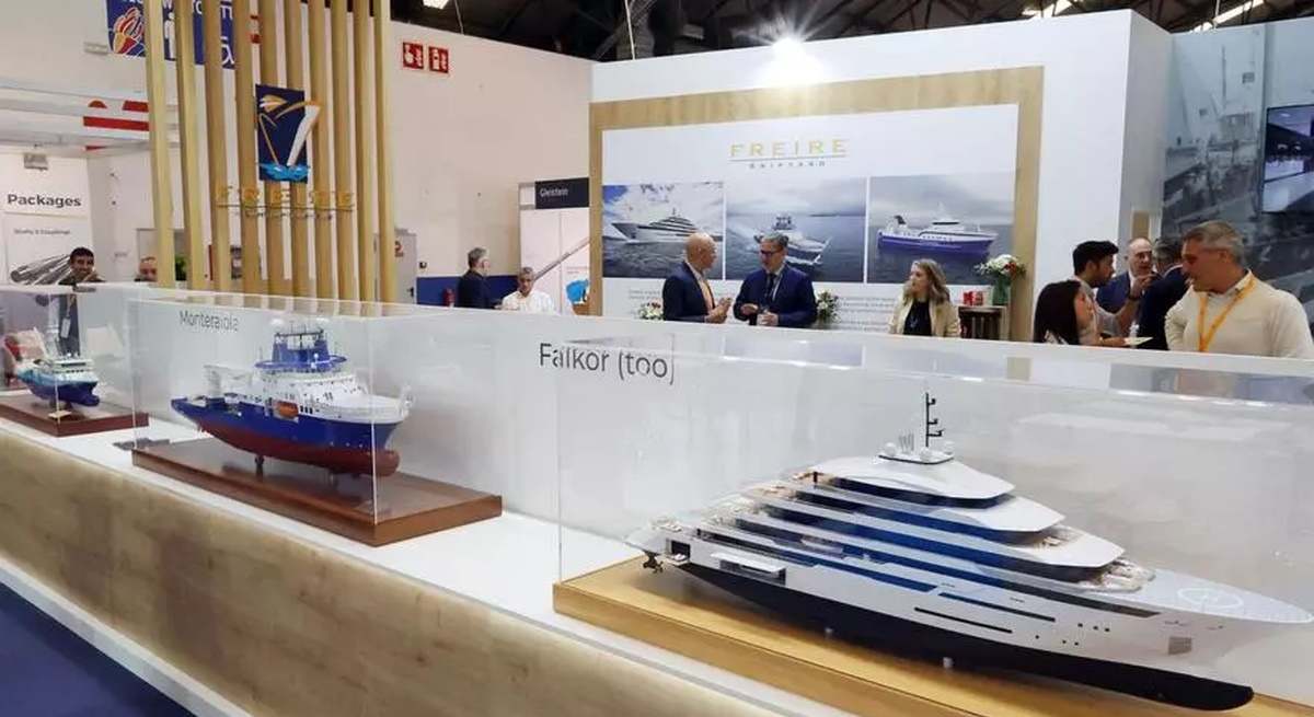 El expositor de Freire Shipyard en la Feria de Navalia.