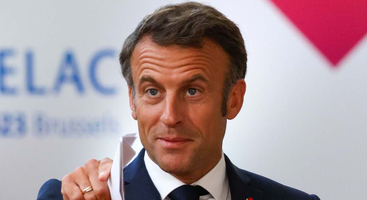 Emmanuel Macron en Bruselas Bloomberg
