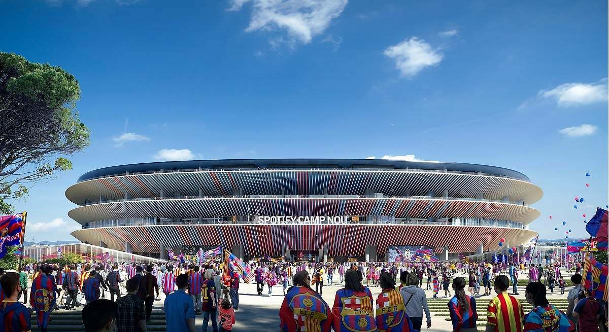 Render del nuevo Spotify Camp Nou. EE