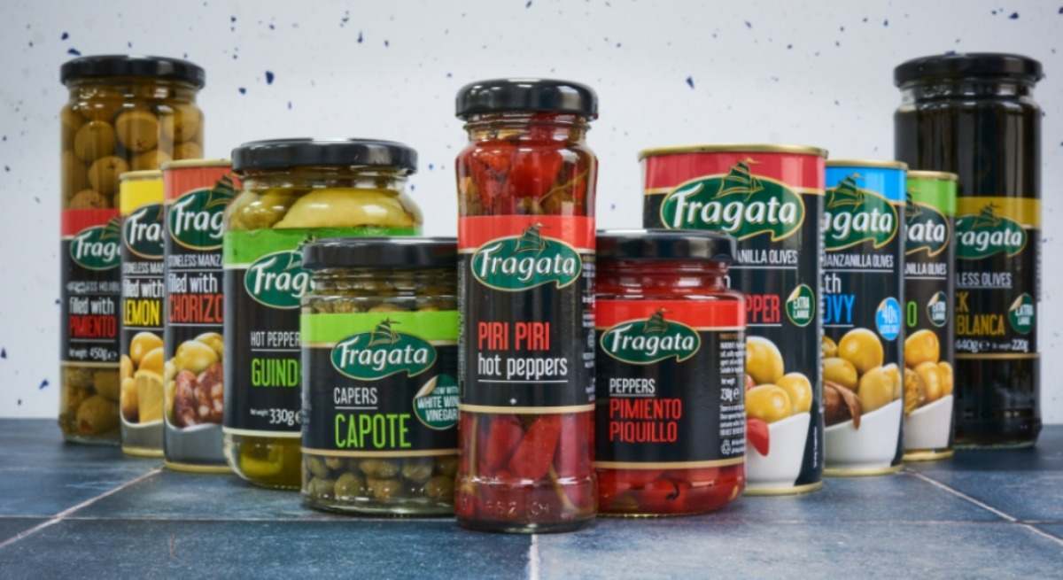 Gama de productos Fragata de Ángel Camacho en Reino Unido.