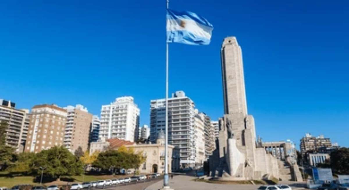 Una calle de la ciudad argentina de Rosario