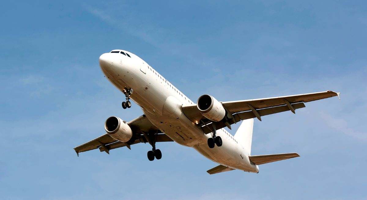 Un avión en pleno vuelo