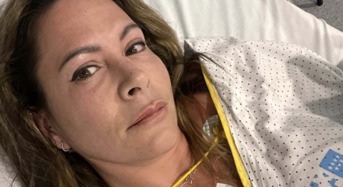 Mar Montoro en el hospital tras sufrir un choque anafiláctico