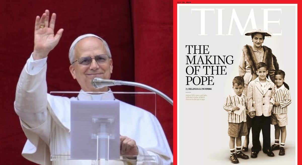 El Papa norteamericano es portada de Time