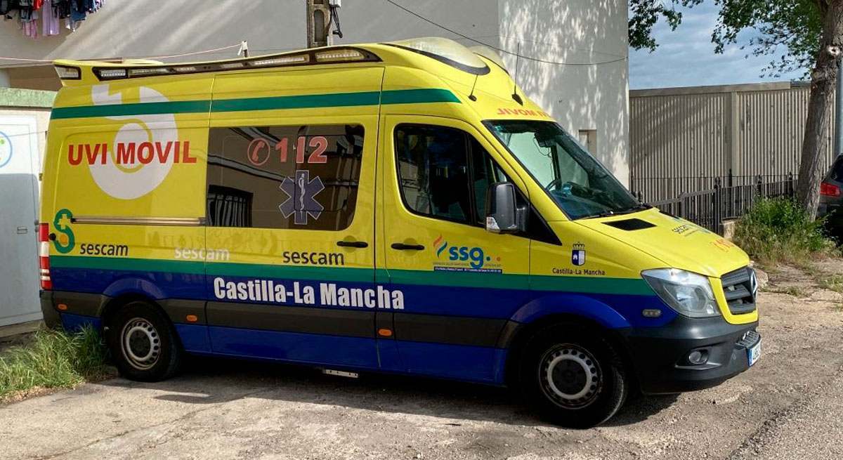 Ambulancia del Sescam.