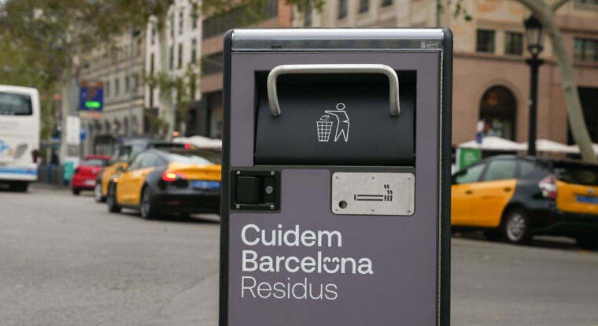 Nuevas papeleras en Barcelona. / Foto: Ajuntament de Barcelona